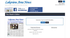 Desktop Screenshot of lakeviewareanewspaper.com